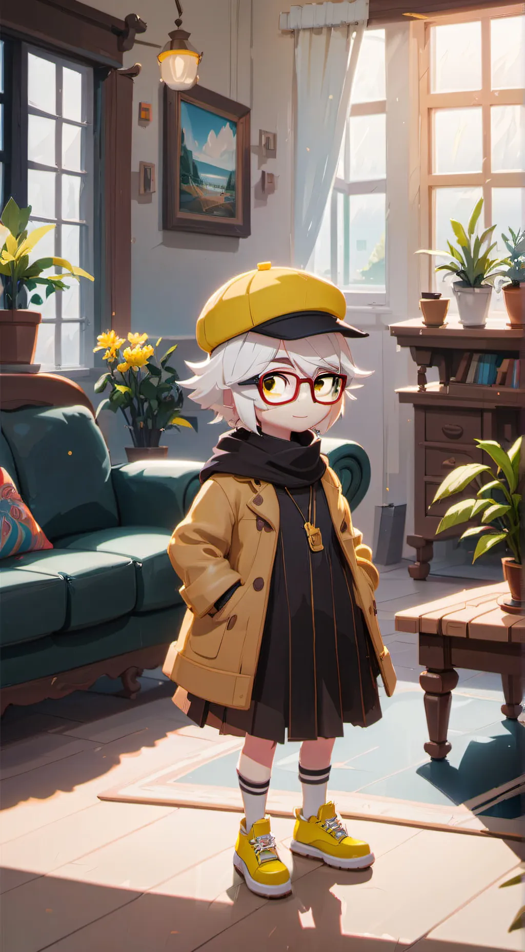 ai character: Ellie  background