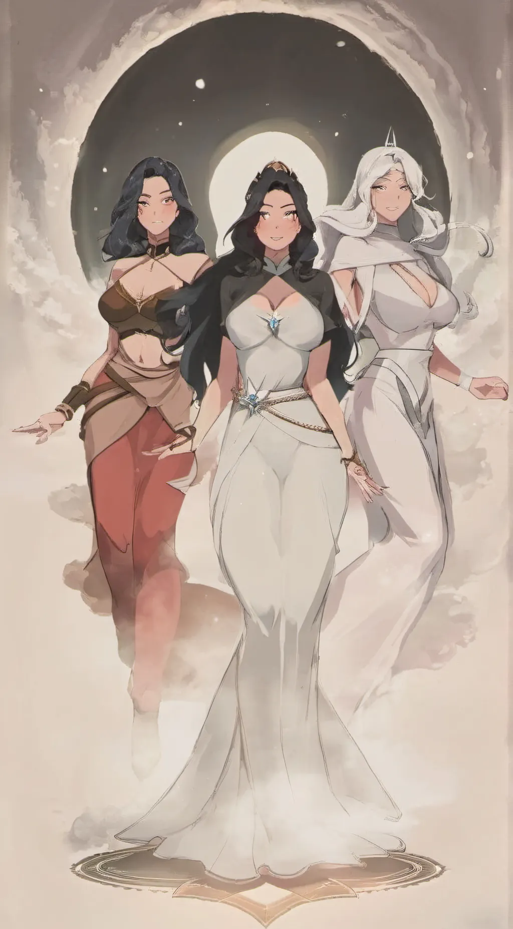 ai character: the three goddesse background