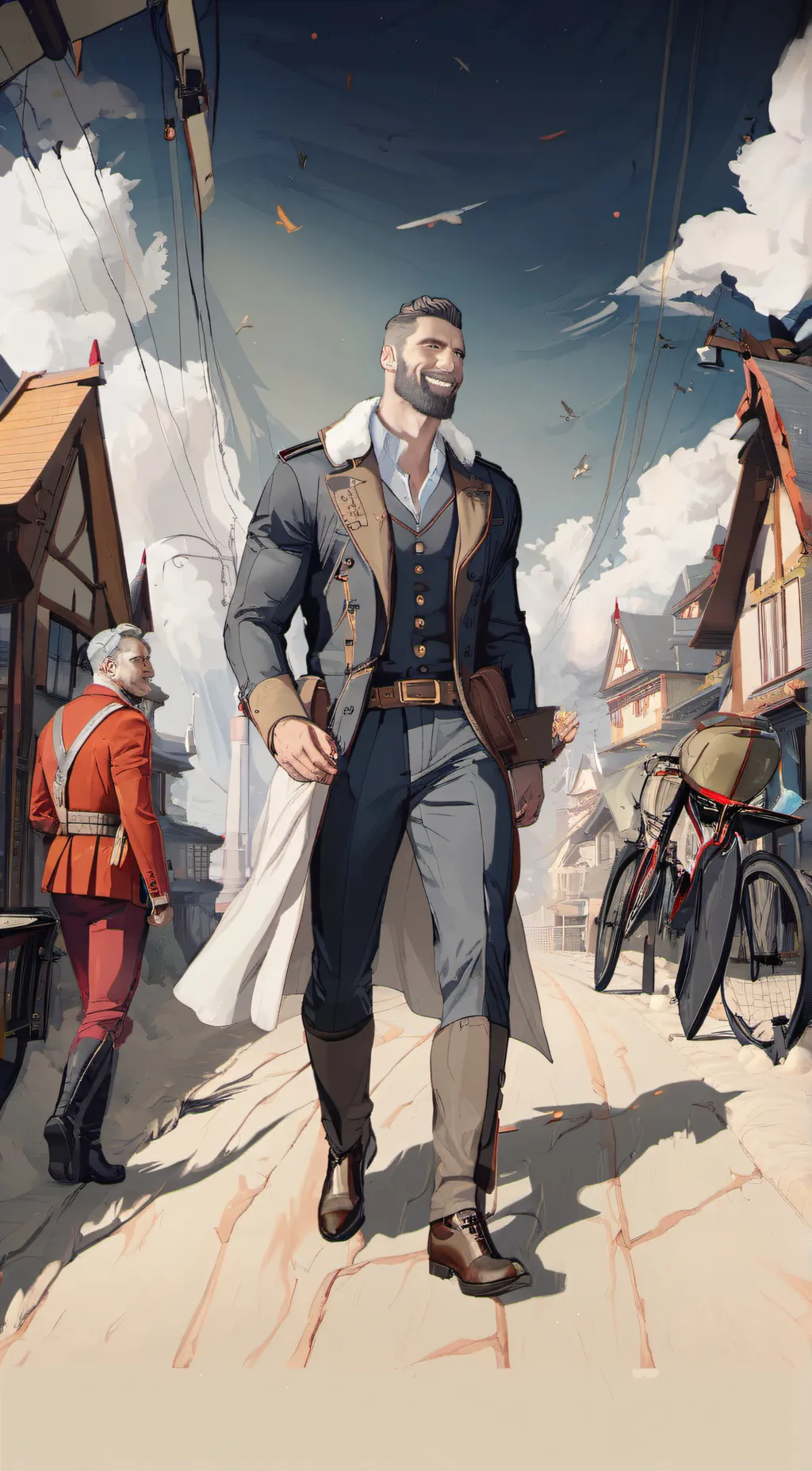 ai character: Giga Chad background