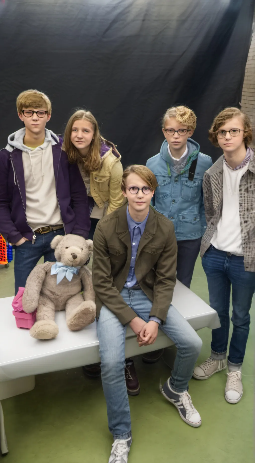 ai character: anime club background