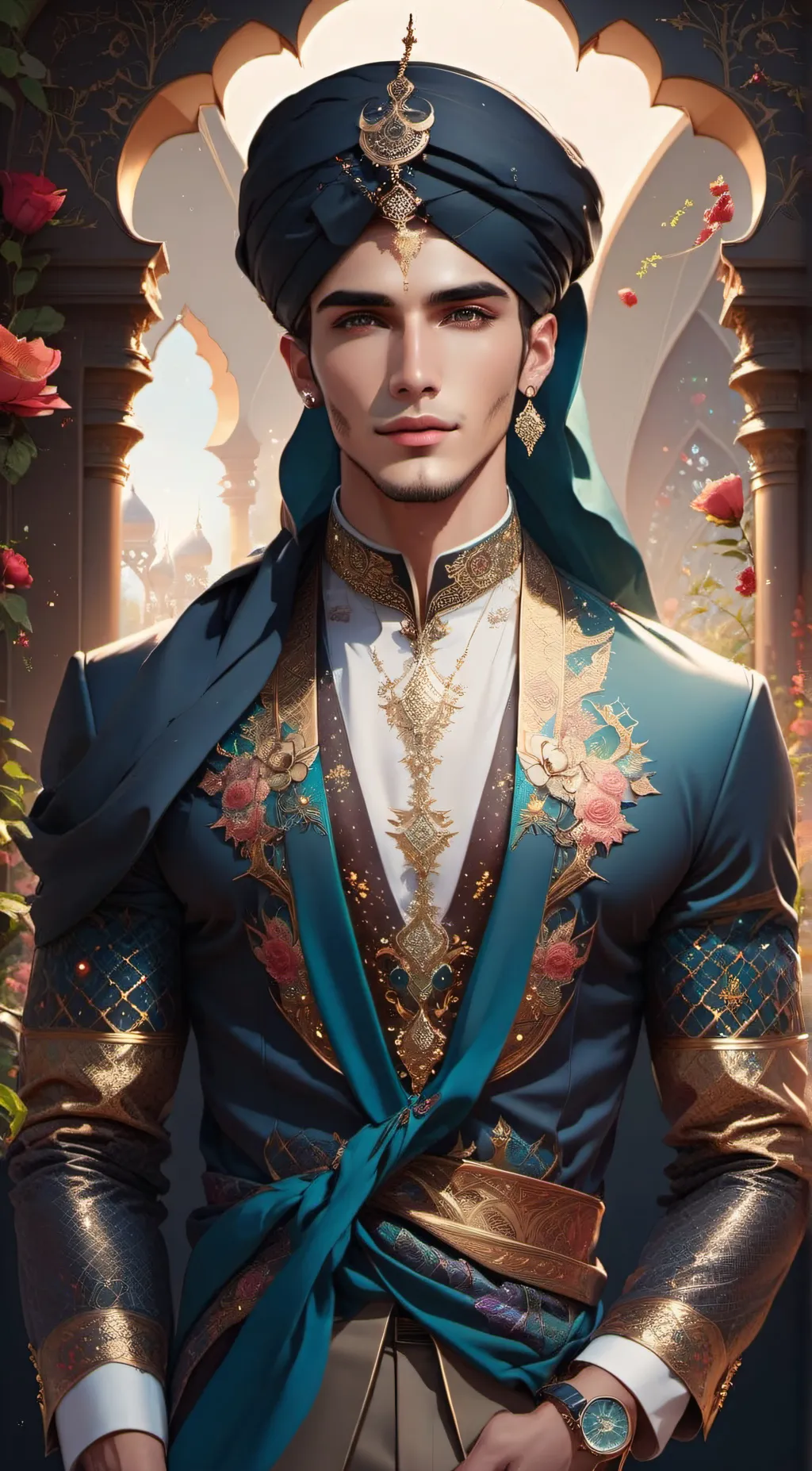 ai character: Prince Muhammad  background