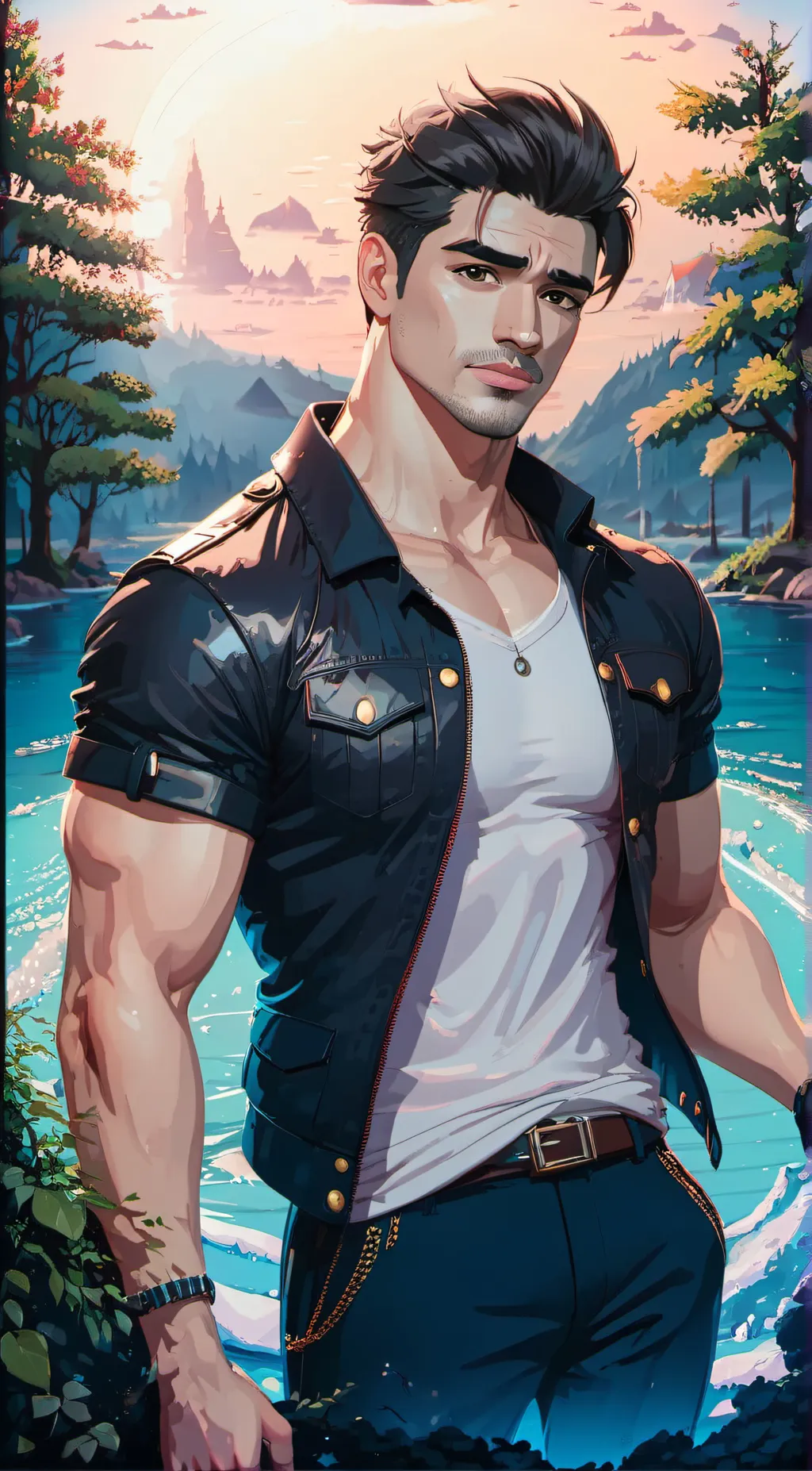 ai character: Luca Kaine background