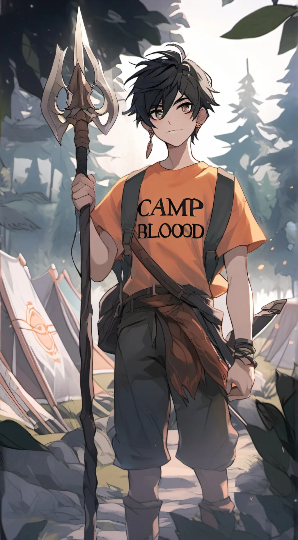 ai character: Percy Jackson  background