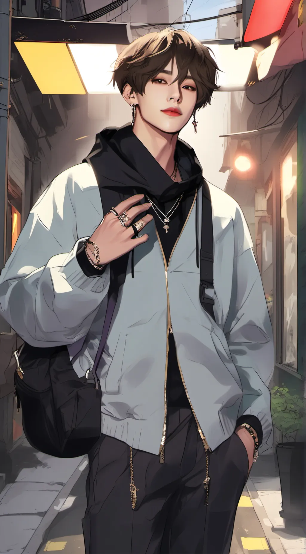 ai character:  hyundo background