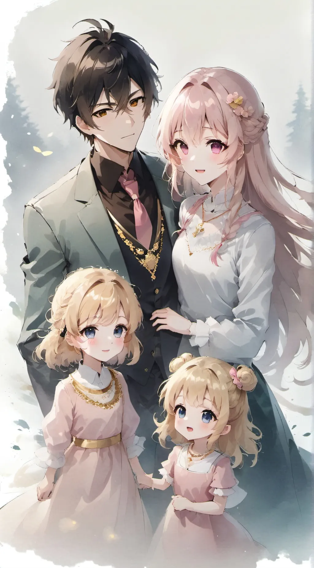 ai character: Parents and bigsis background