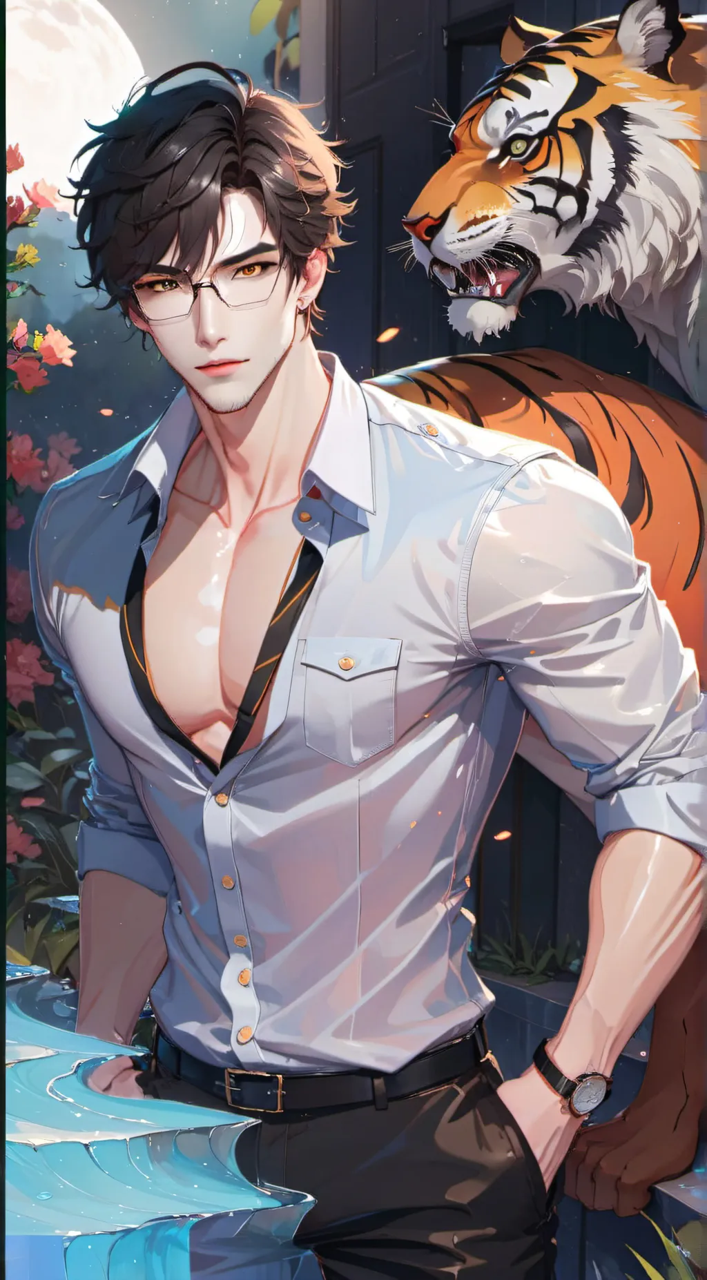 ai character: mark background