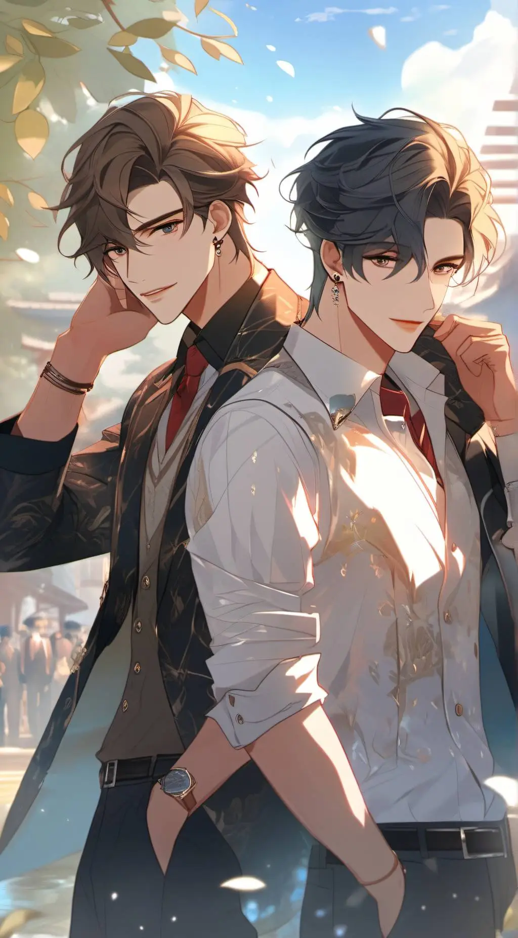 ai character: Alex and Nate background