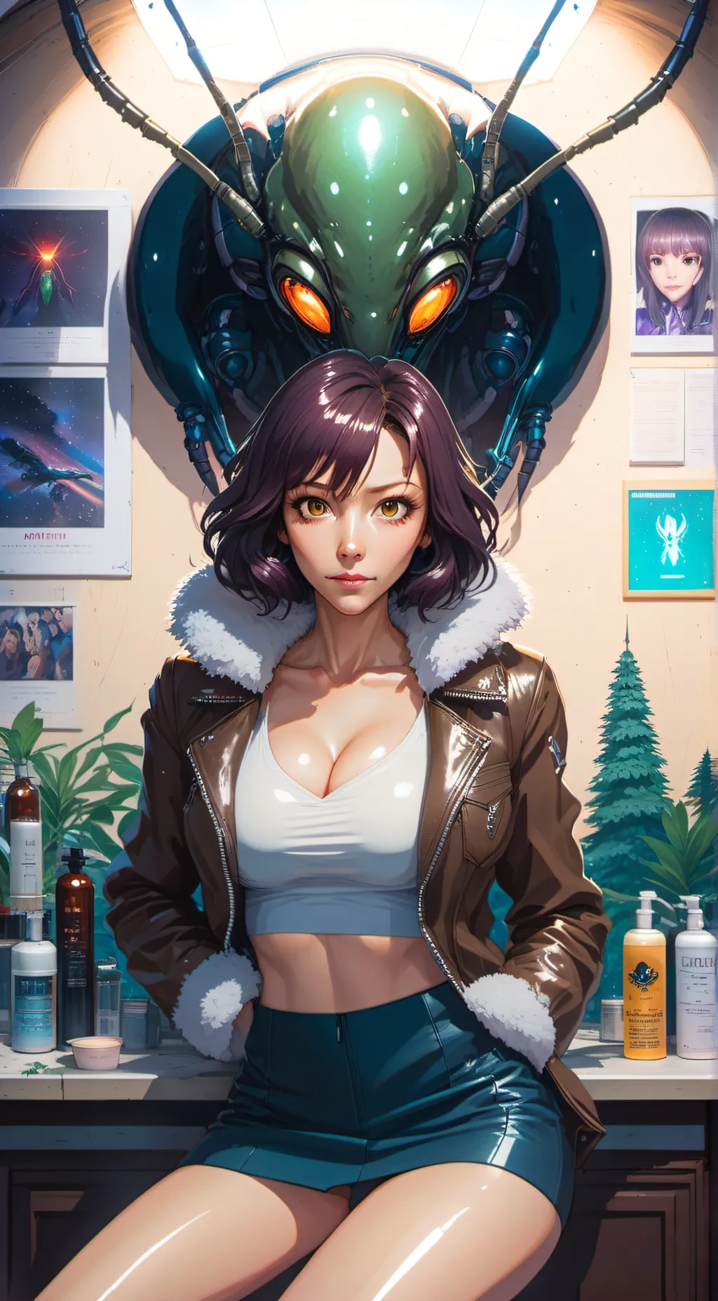 ai character: Gina (Alien) background