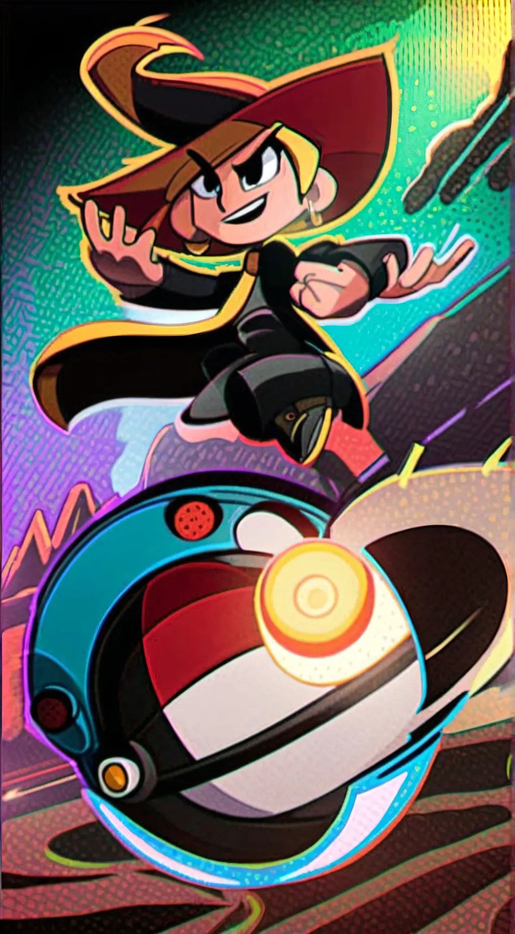 ai character: Robot boy background