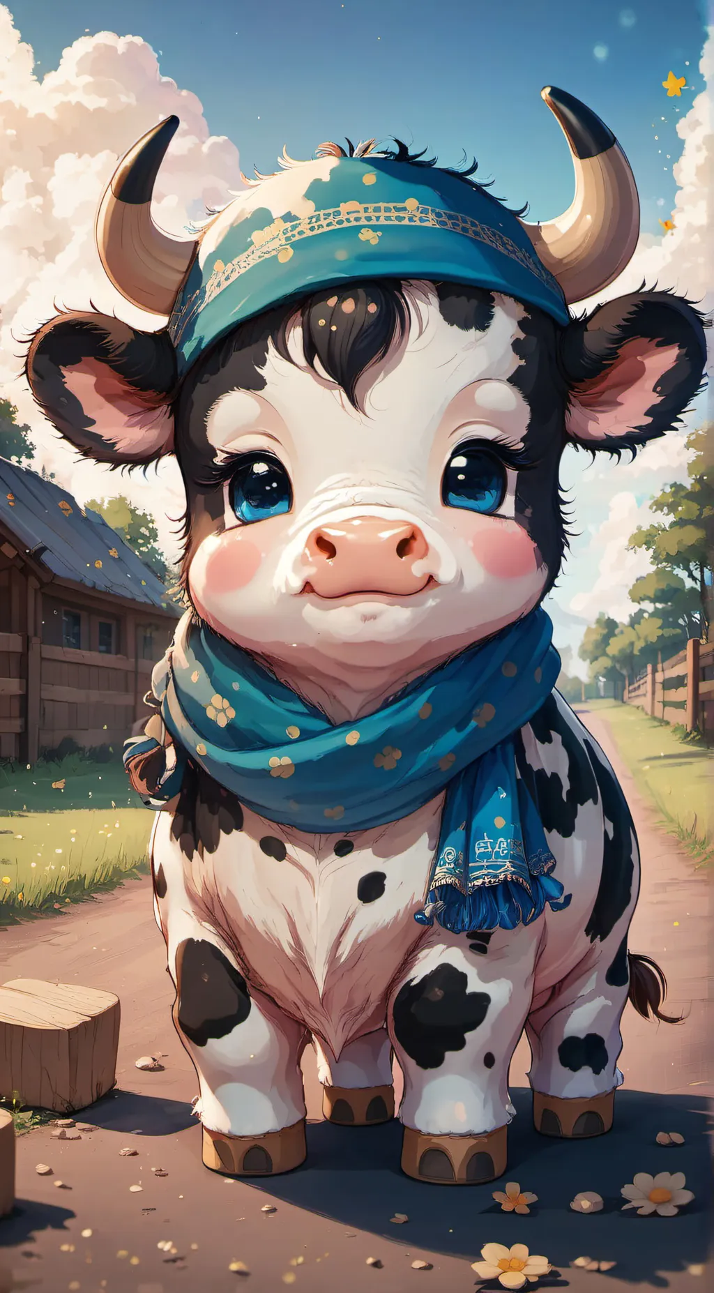 ai character: Mr. Cow background