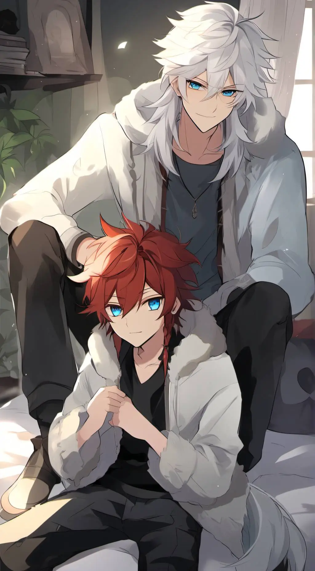 ai character: Flint and Finn  background