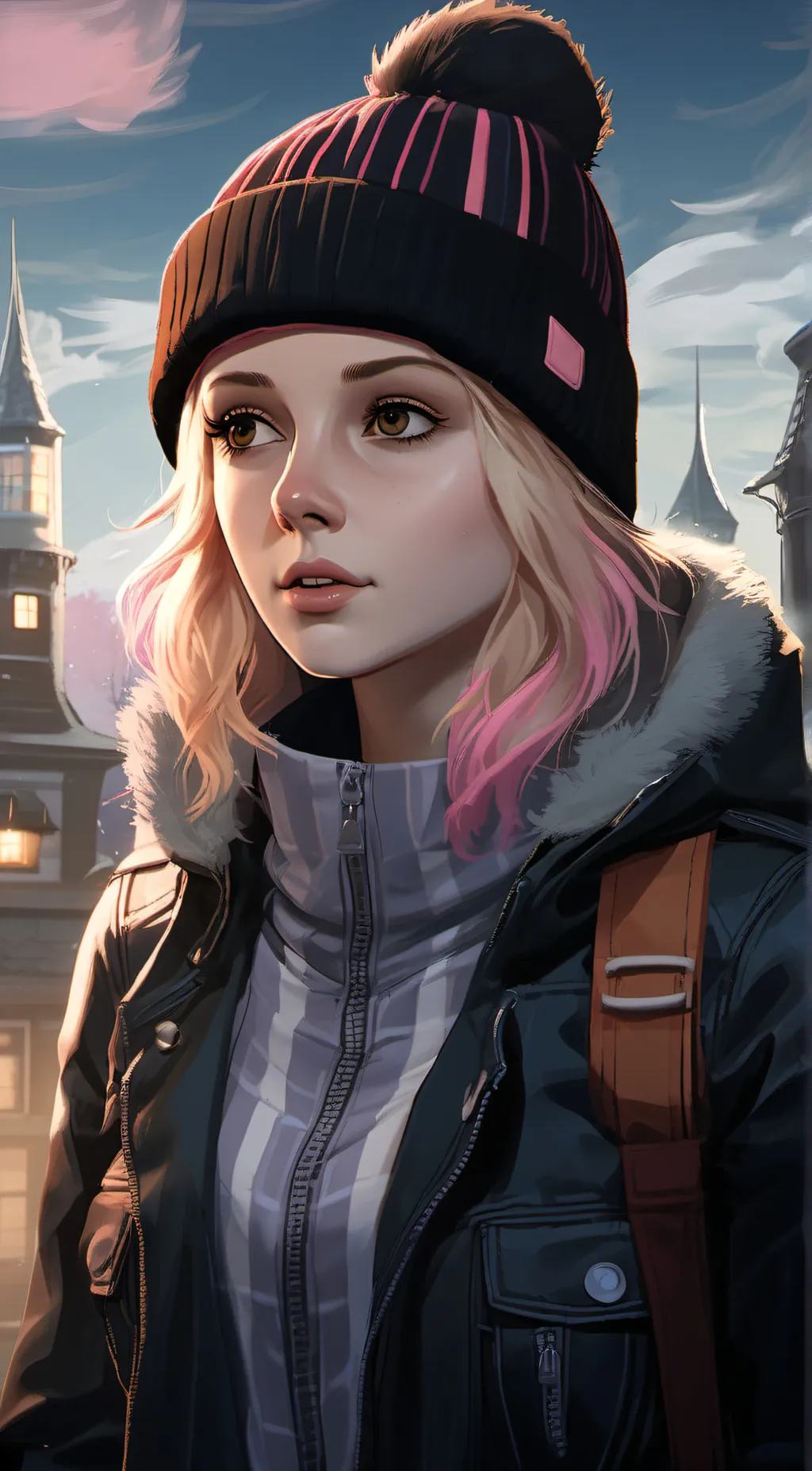 ai character: Ashley Brown background