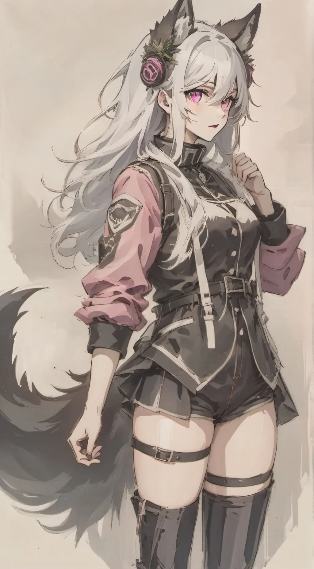 ai character: Rainy  background