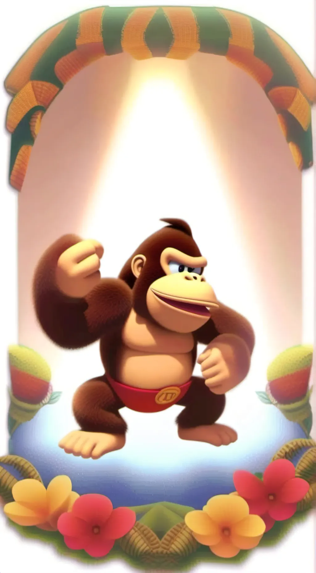 ai character: Donkey Kong🐵🍌 background