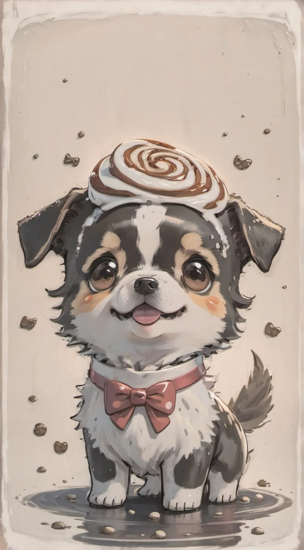 ai character: Cinnamon roll  background