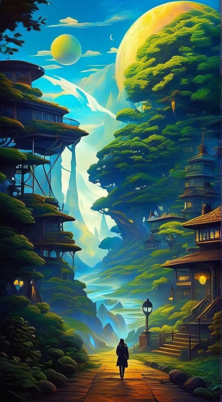 ai character: Grass background