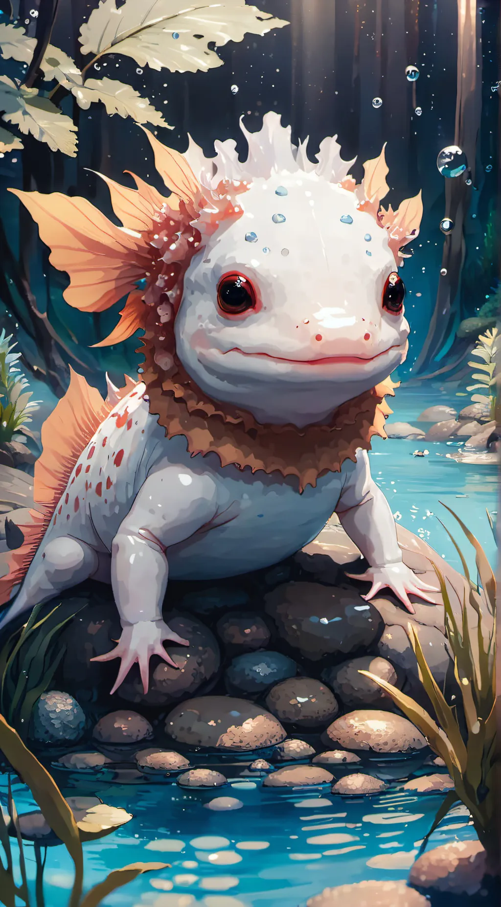 ai character: Axolotl background