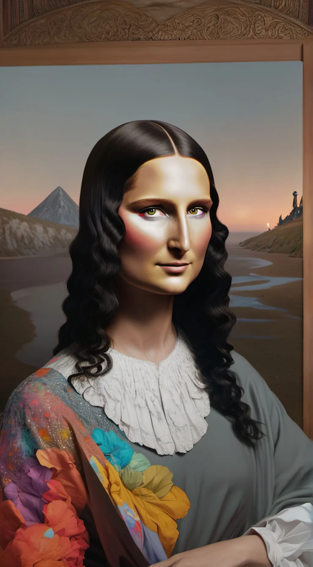 ai character: Mona Lisa background