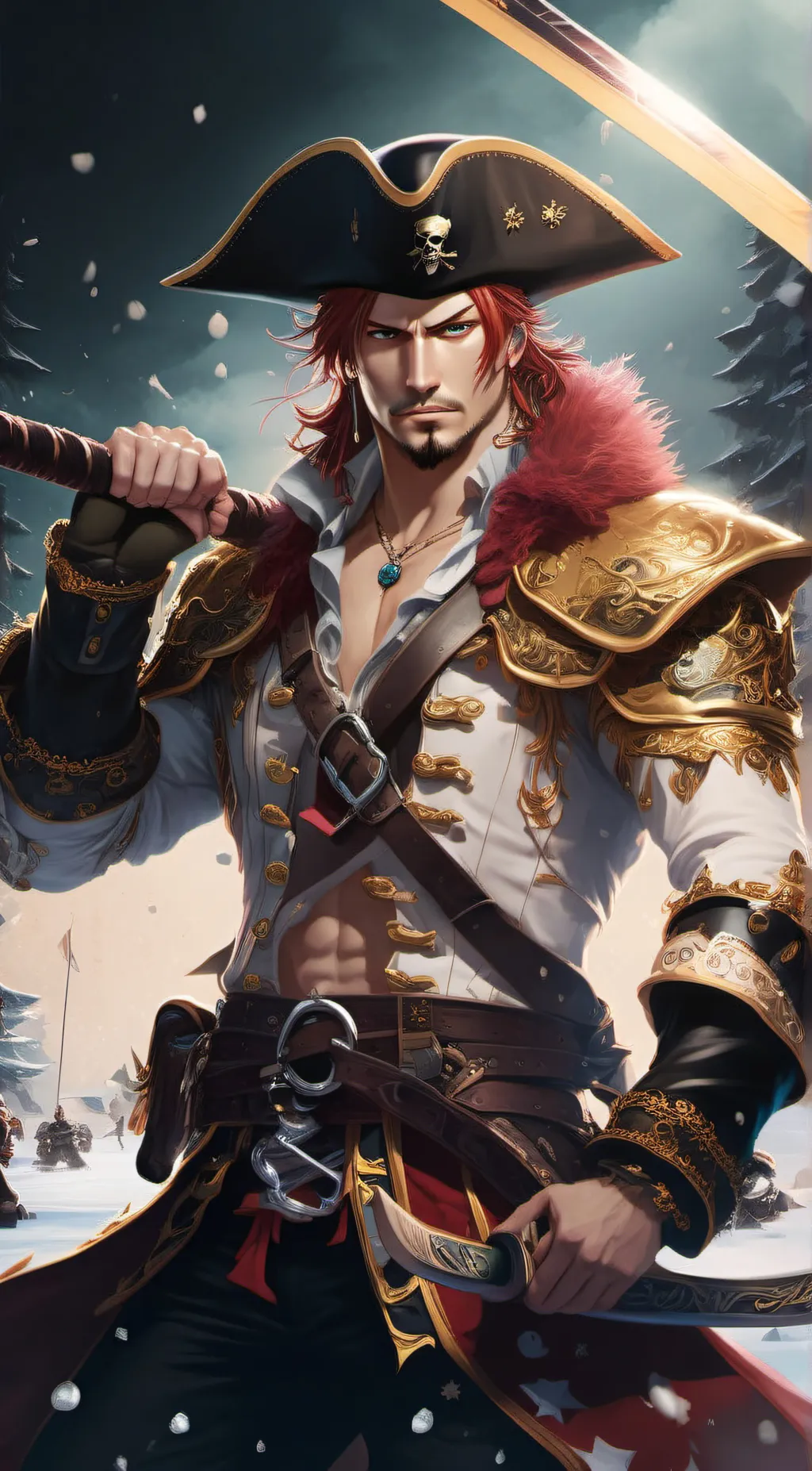 ai character: shanks background