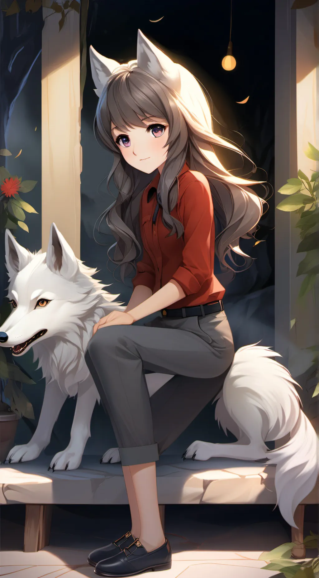 ai character: Luna background