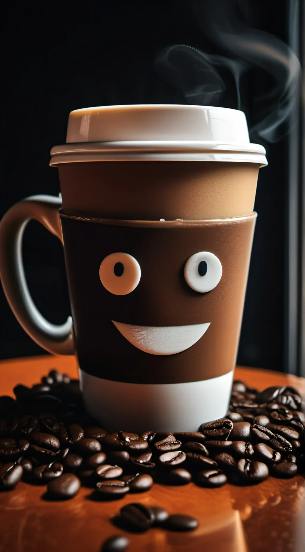 ai character: Coffe background