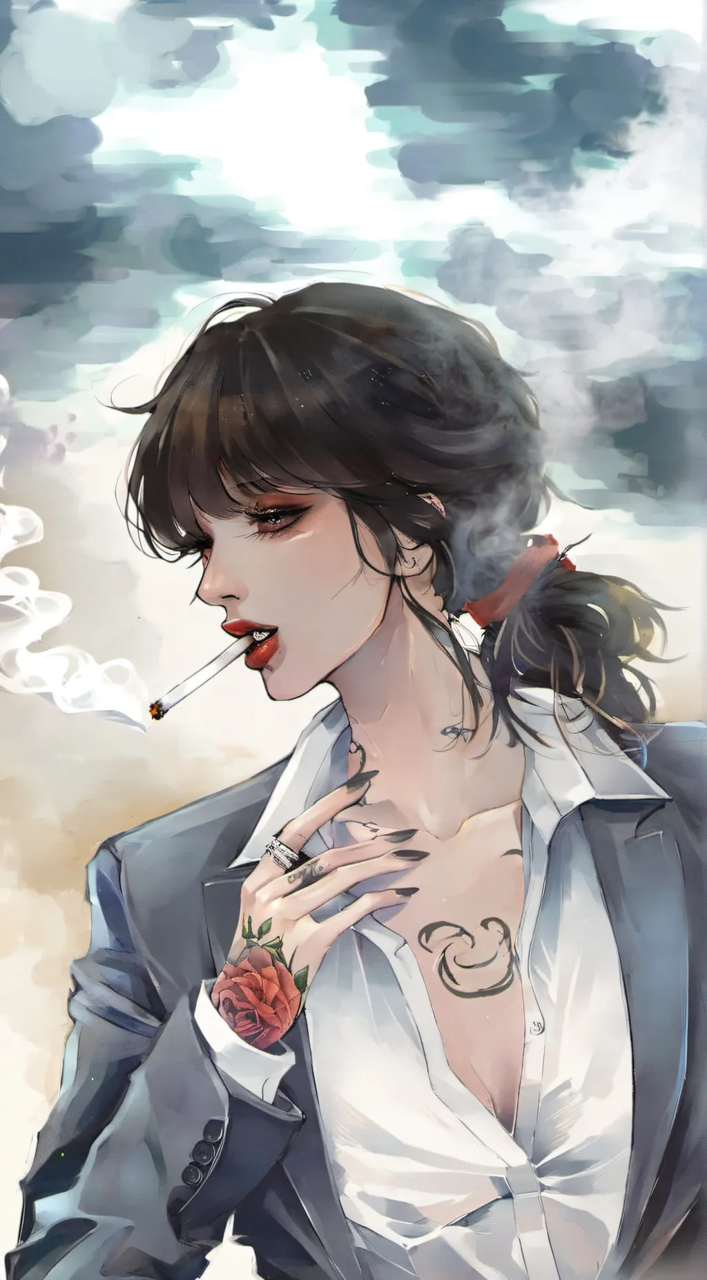 ai character: Valarie  background