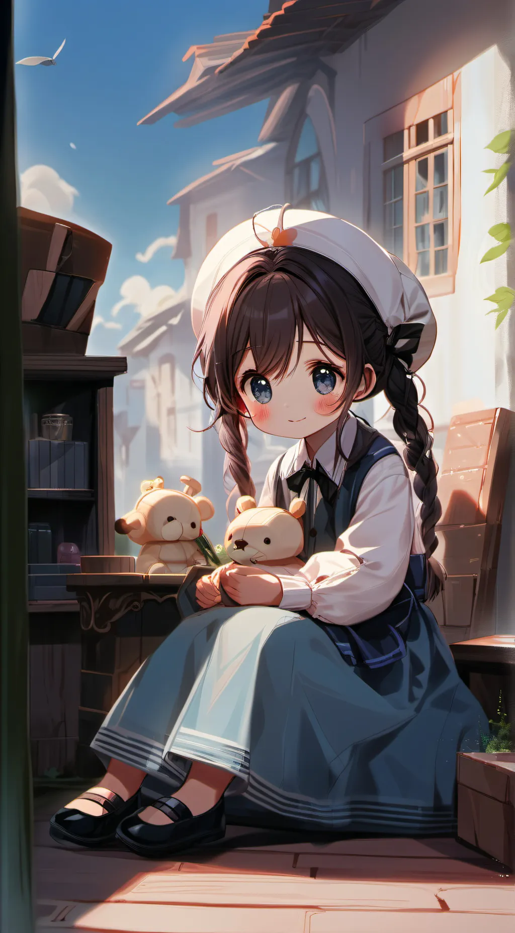 ai character: Strawberri background