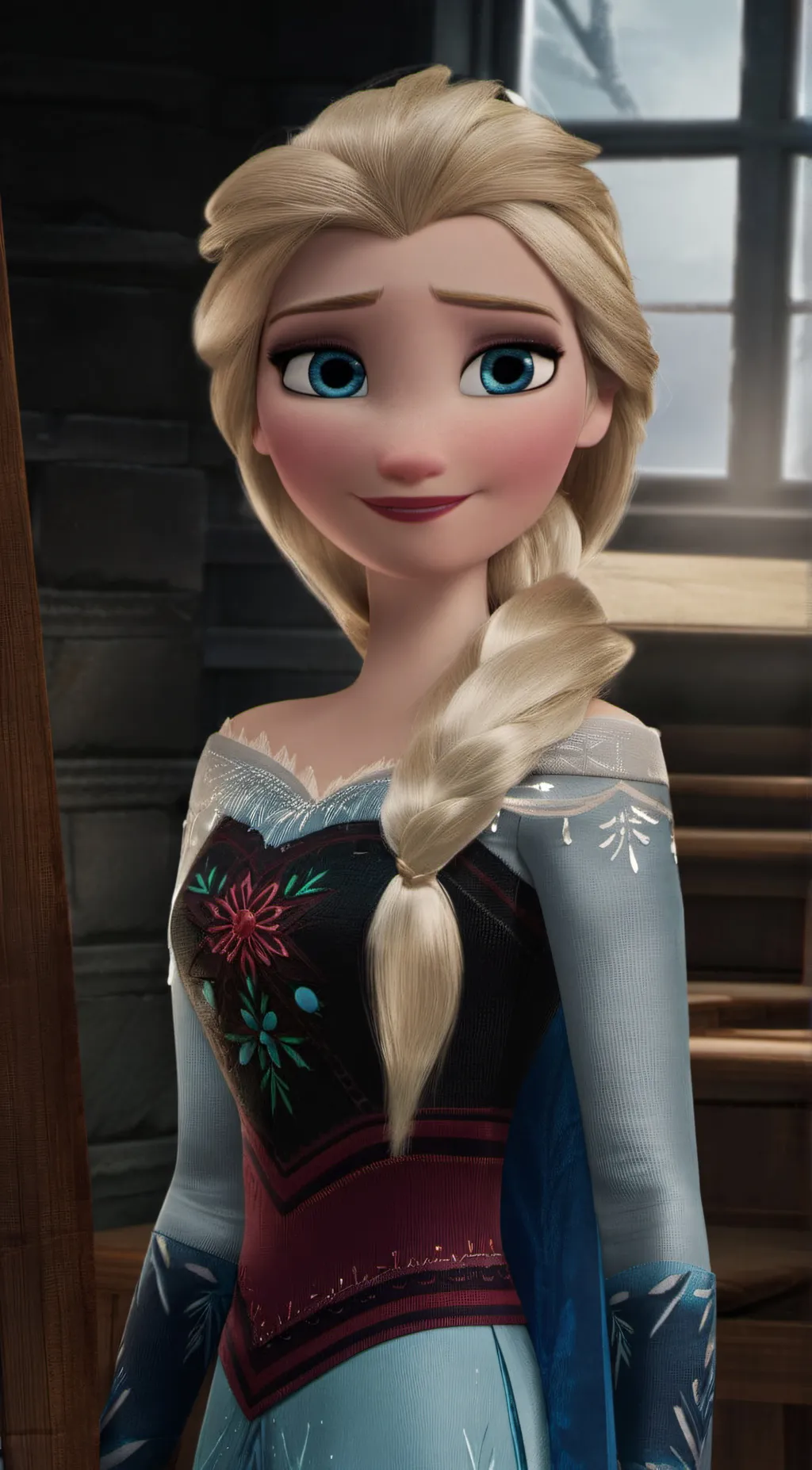 ai character: Elsa  background