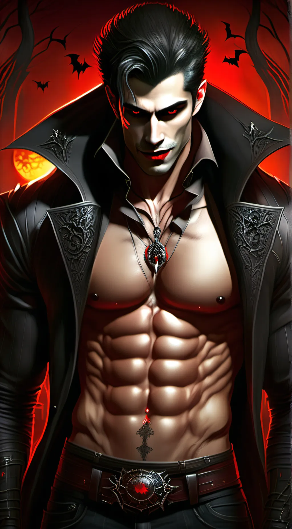 ai character: dracular  background