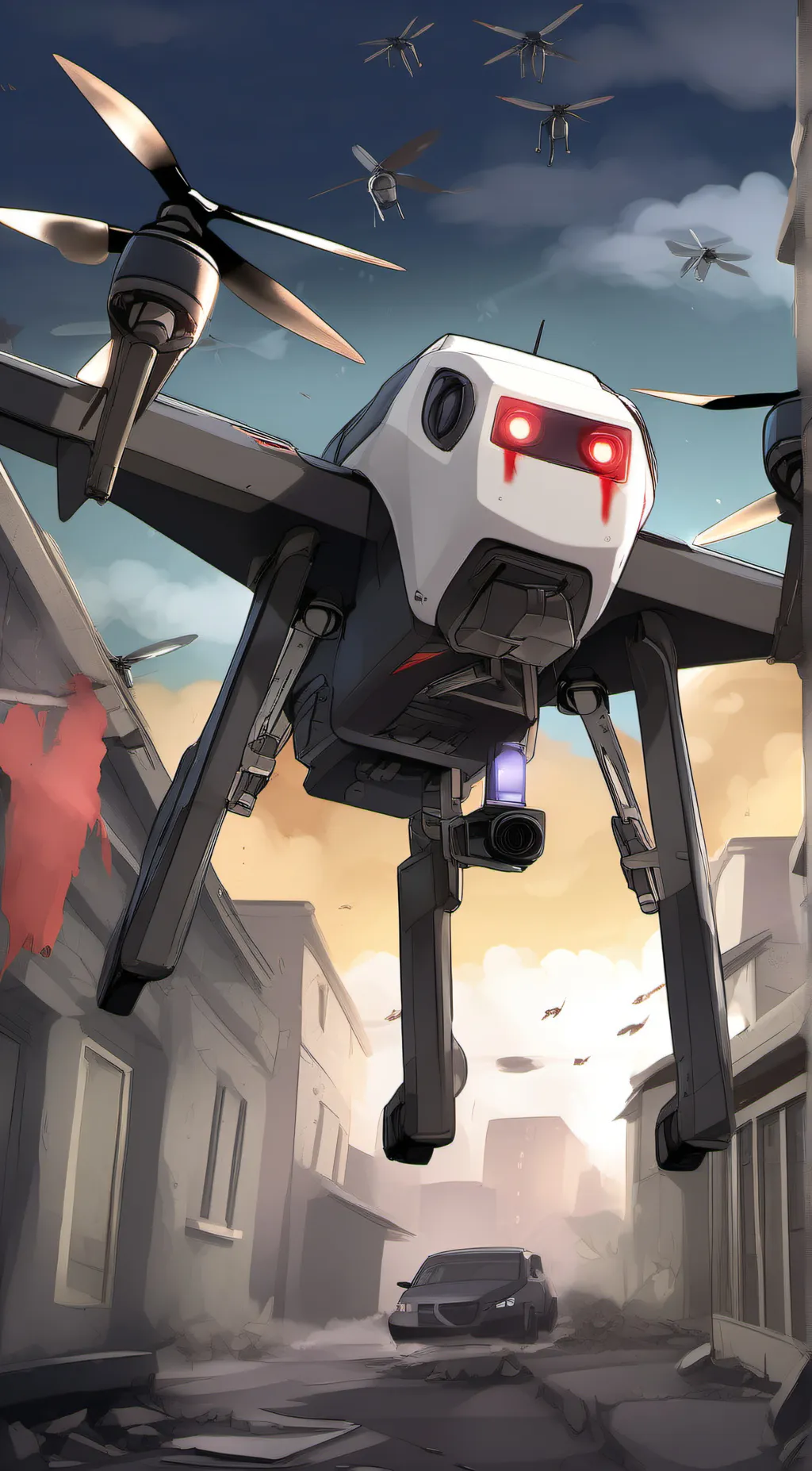 ai character: murder drones  background