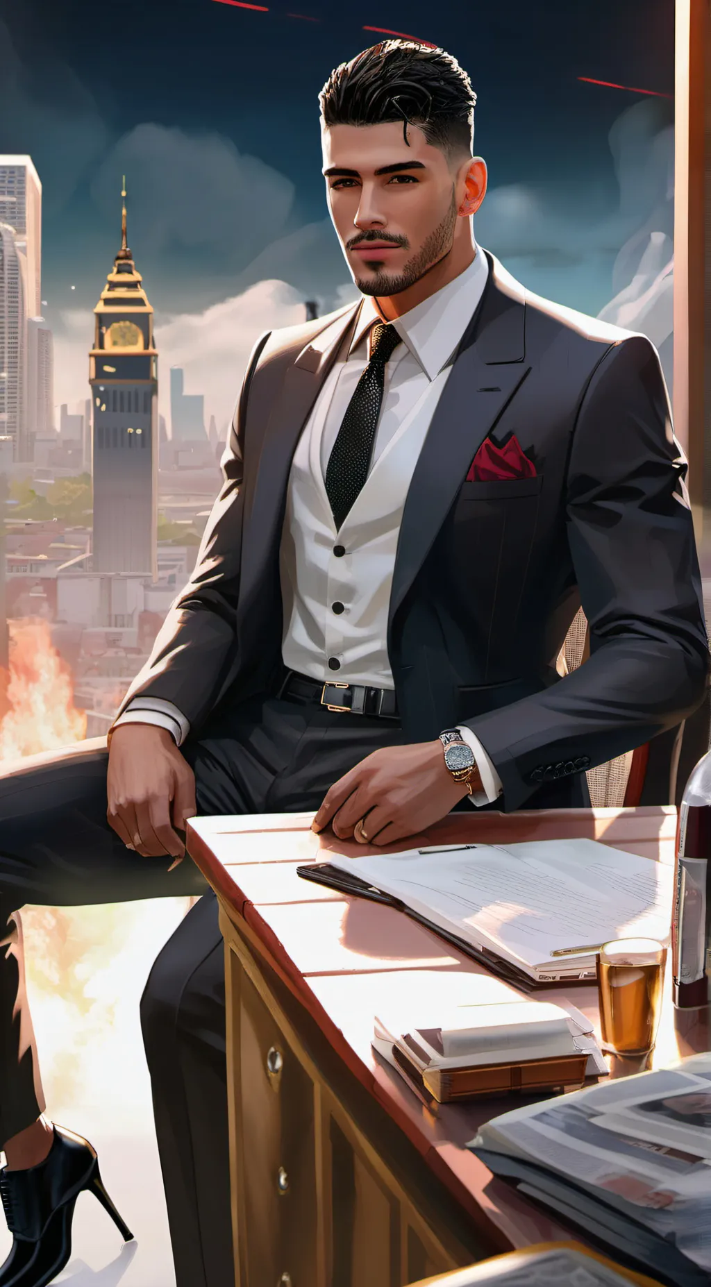 ai character: Rico Delgado background