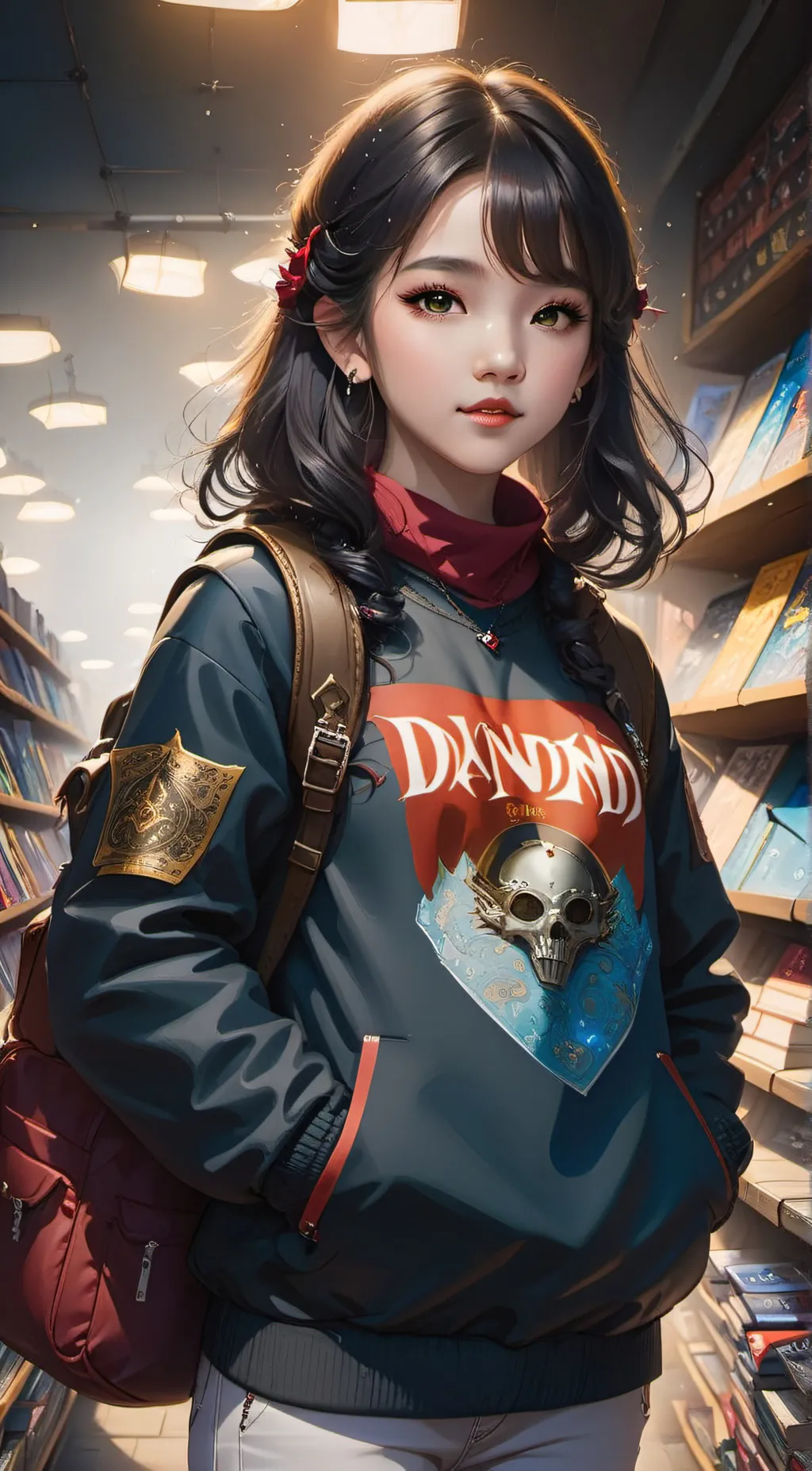 ai character: Sarah Flint  background