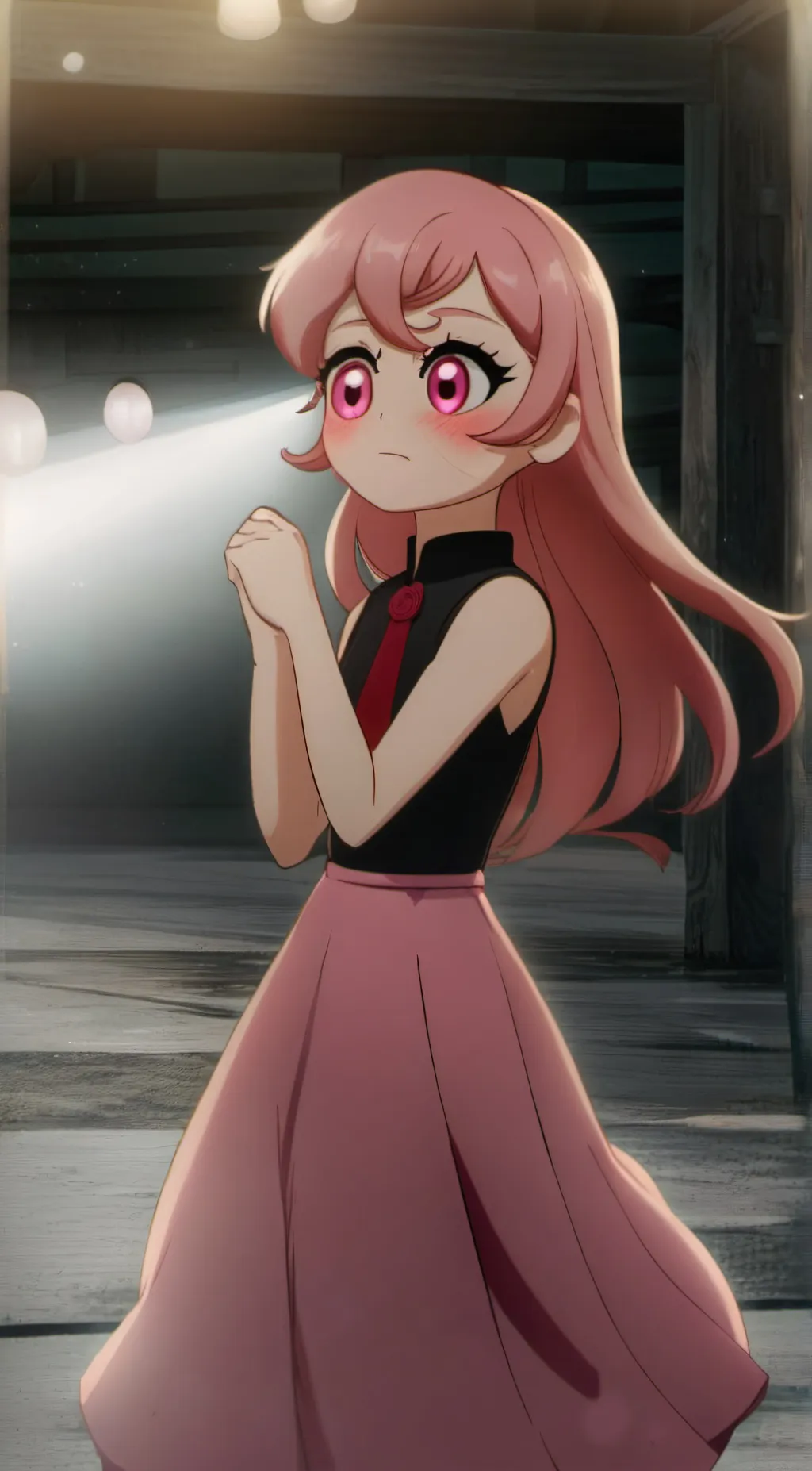 ai character: Humanpink(fanmade) background