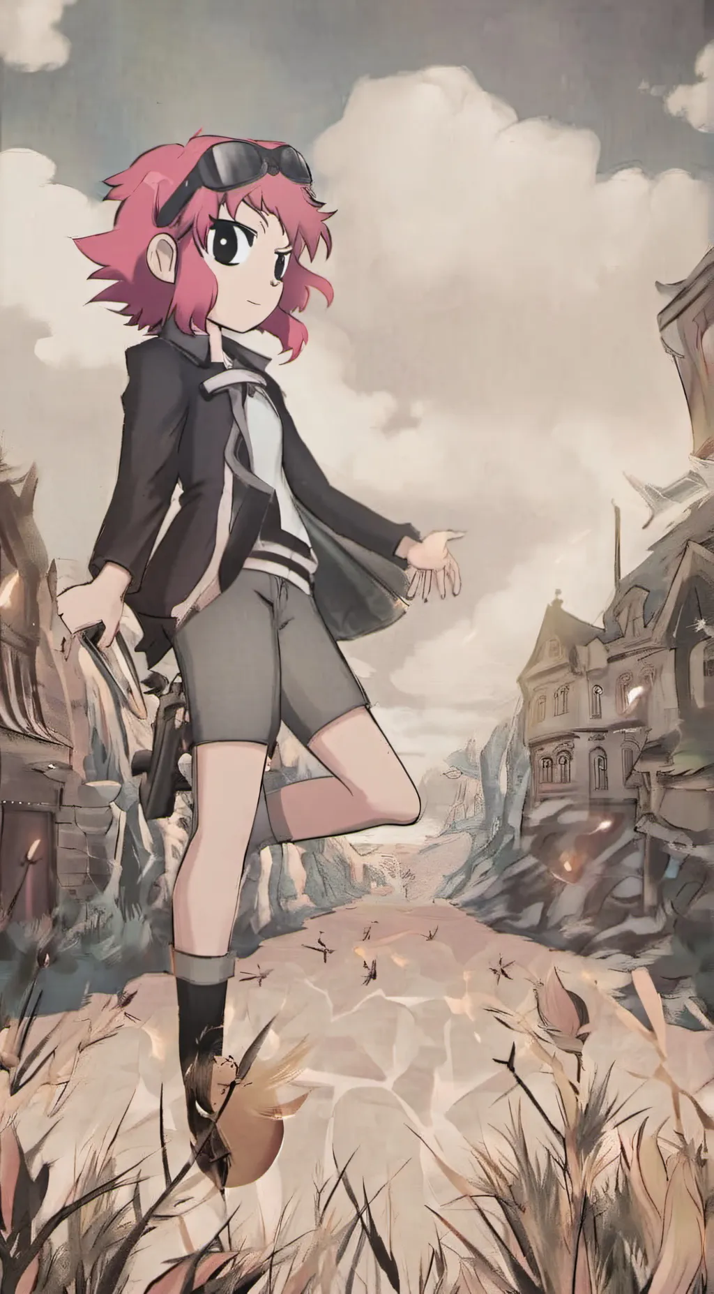 ai character: Ramona Flowers background