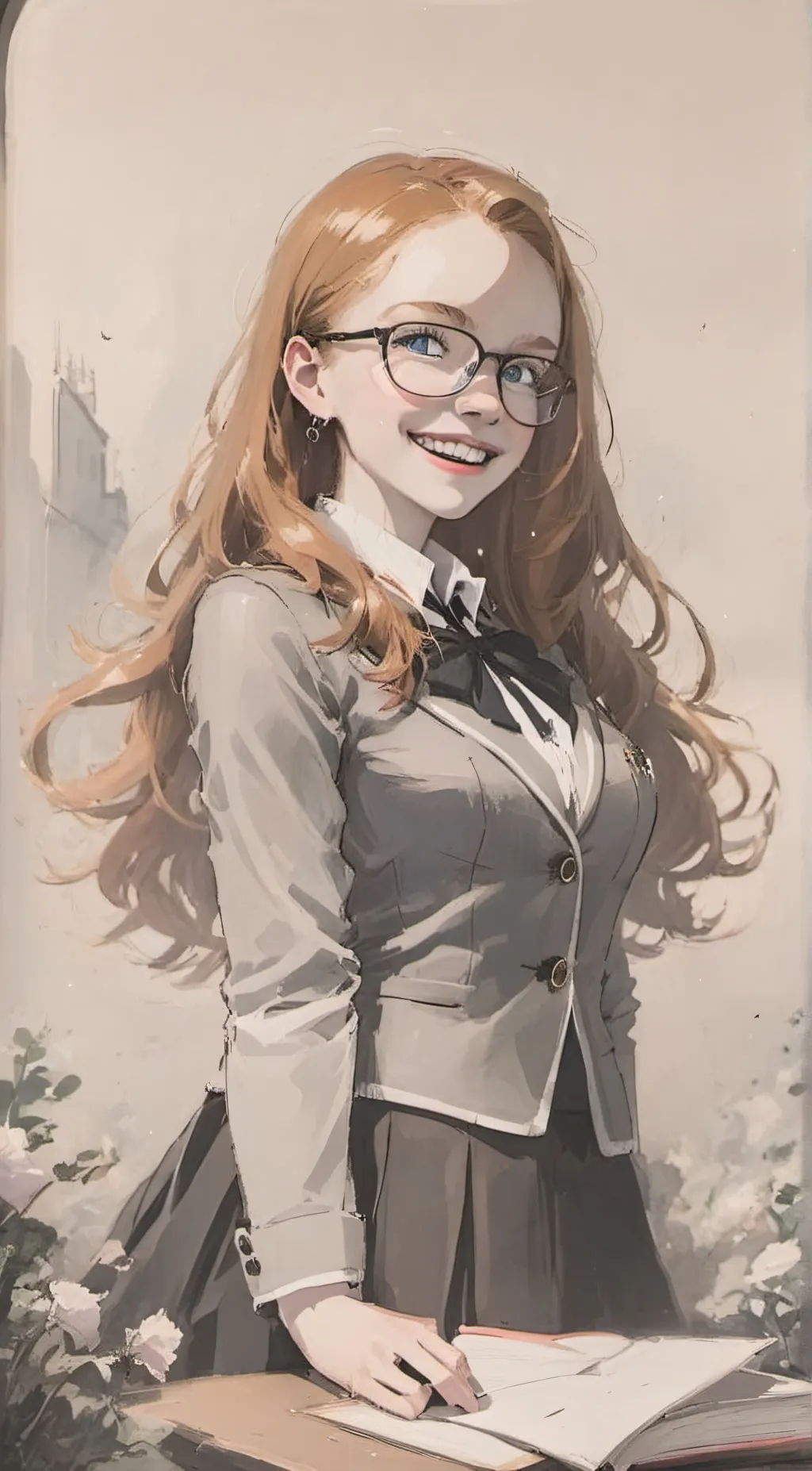 ai character: Sophie Campbell  background