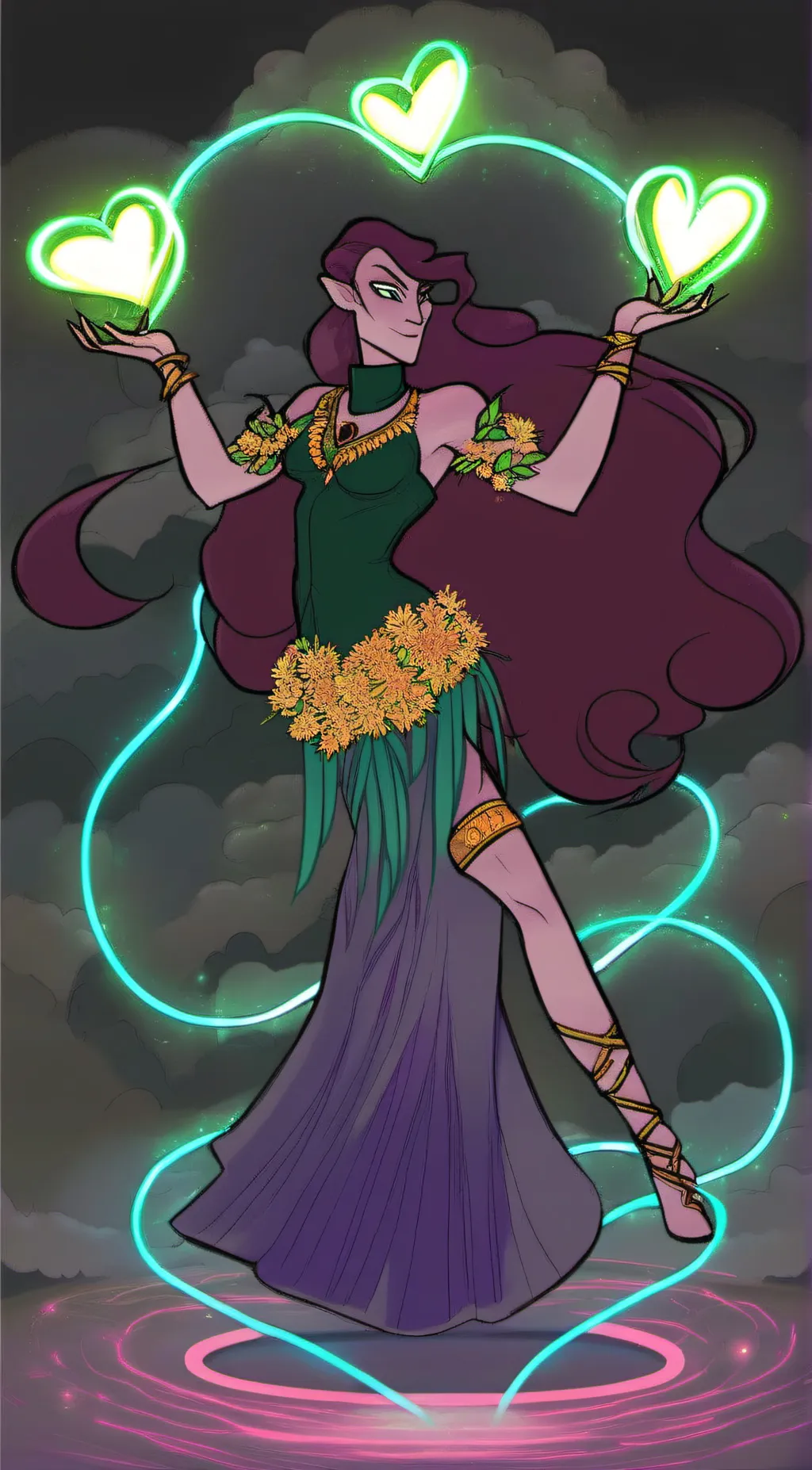 ai character: Jillian pots background