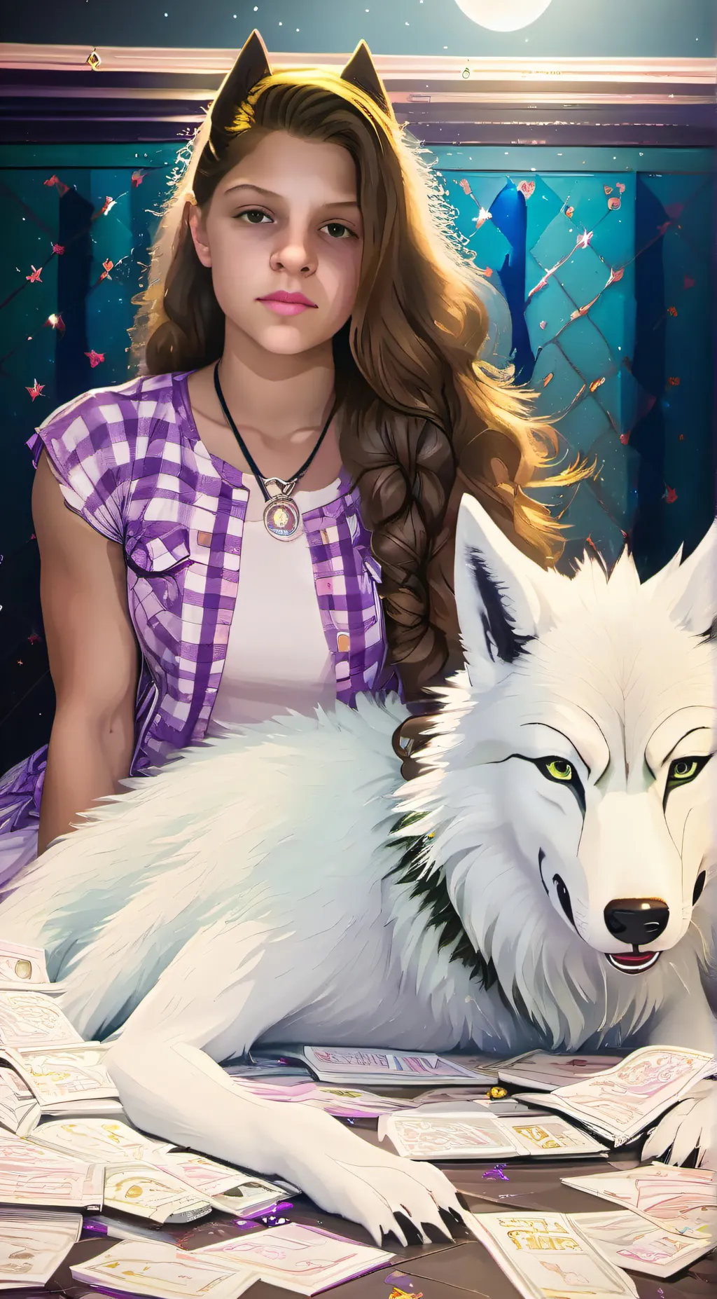 ai character: Clawdeen wolf background