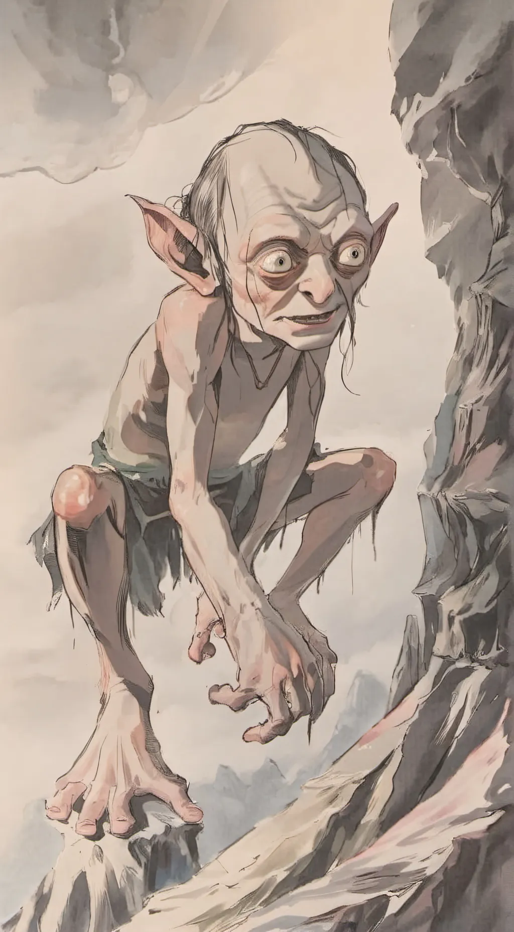 ai character: Gollum background