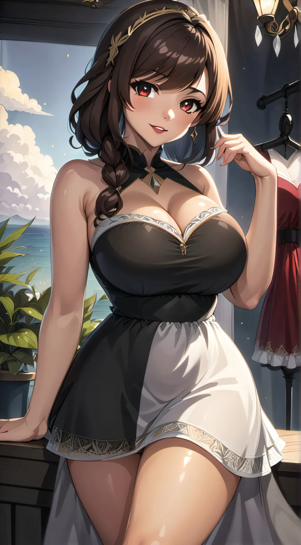 ai character: alexia (brunette g background