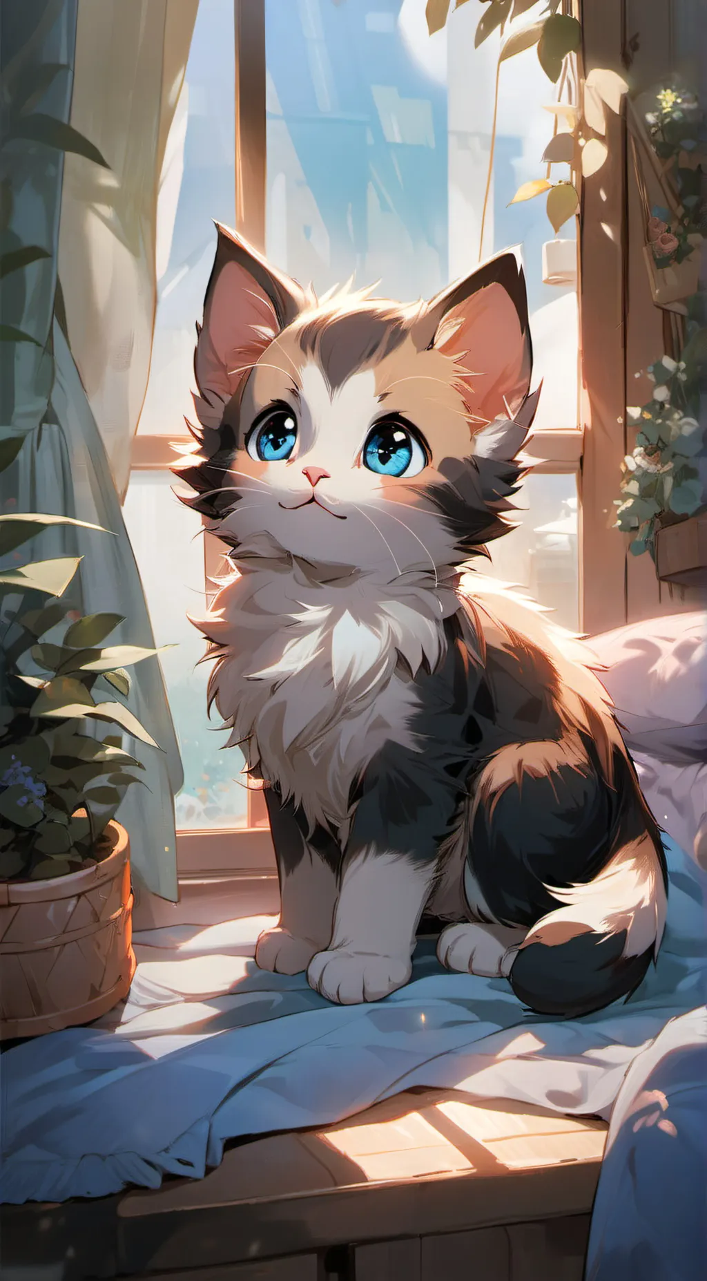 ai character: Cutie puty background