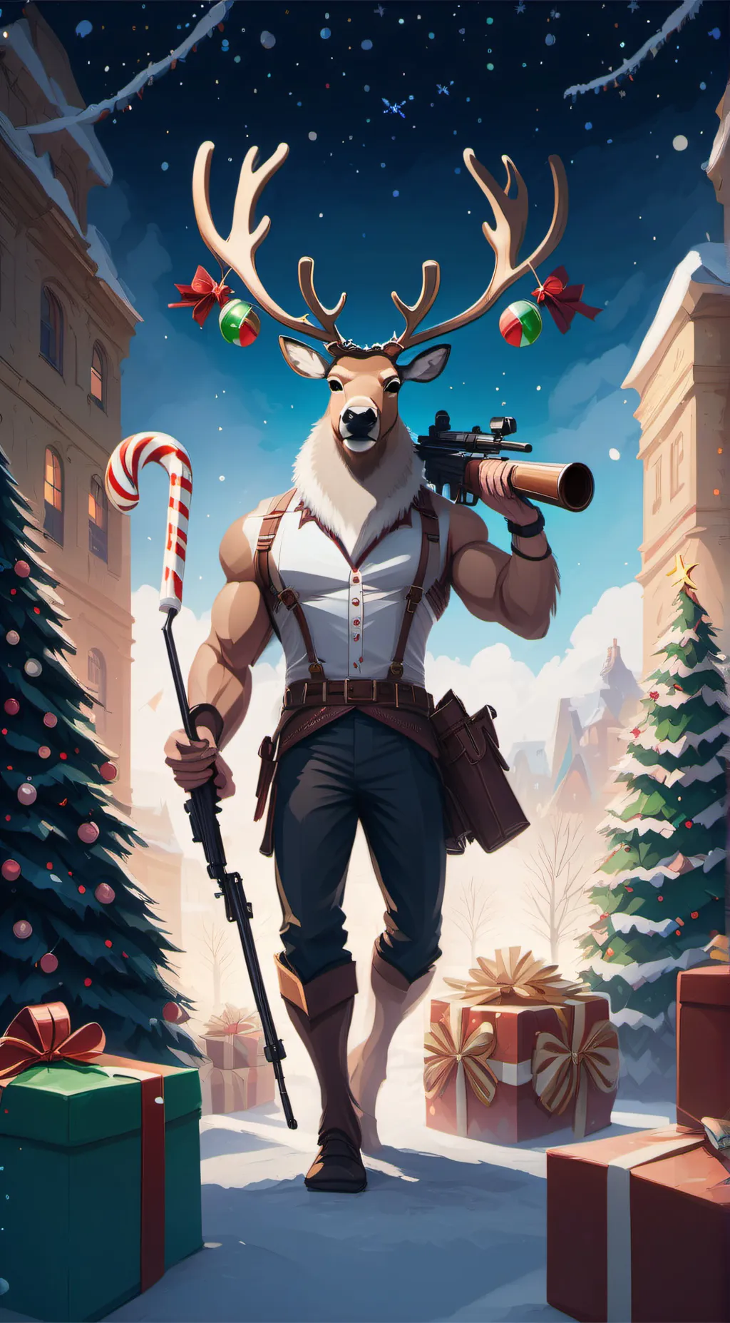 ai character: HOLIDAY REVENGE background