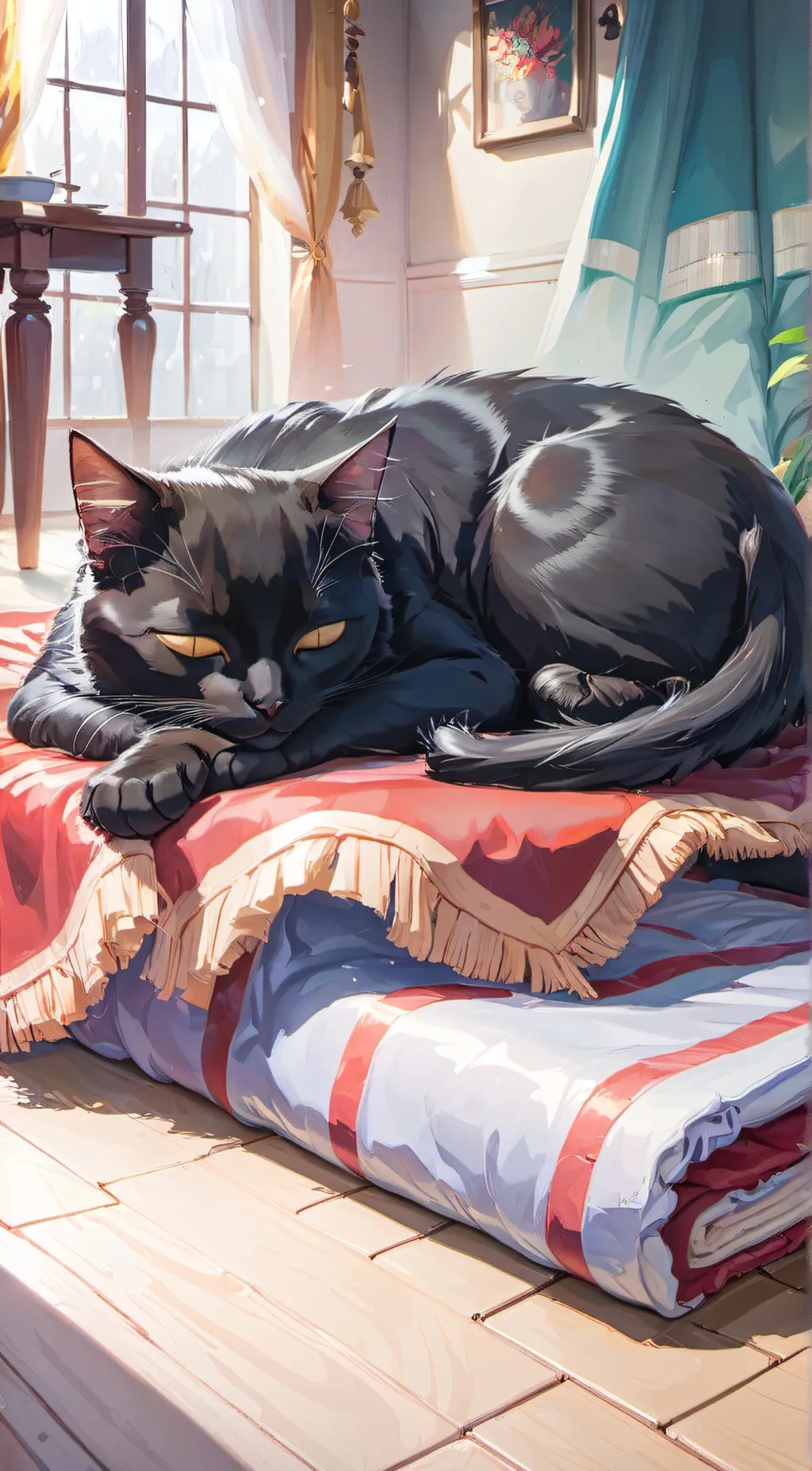 ai character: Sonic the cat background