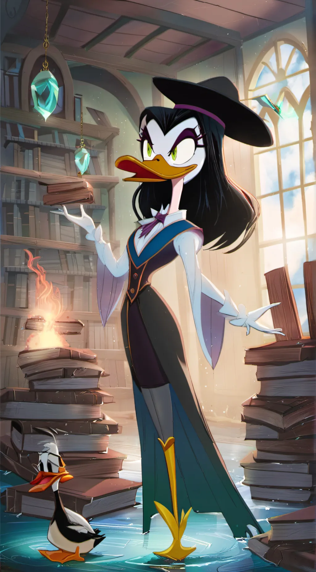 ai character: Magica de spell  background