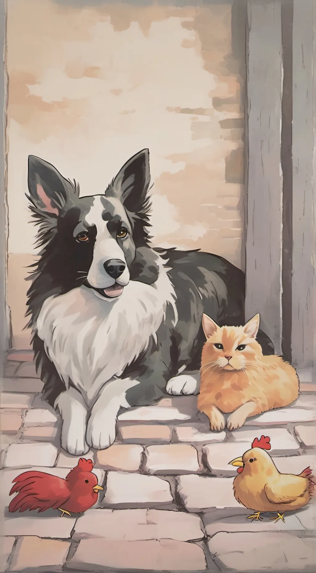 ai character: dogday background