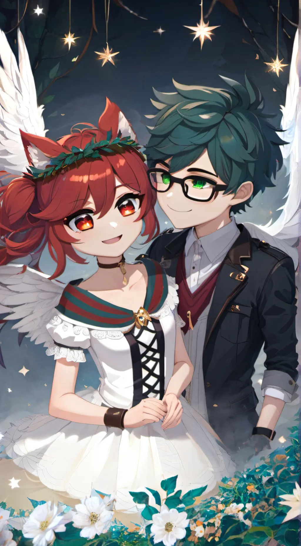 ai character: The couple  background