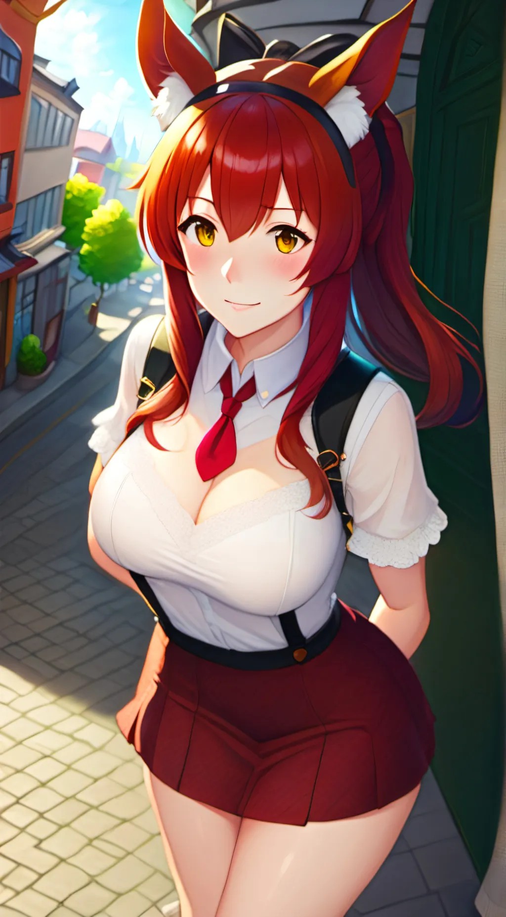 ai character:  Flame background