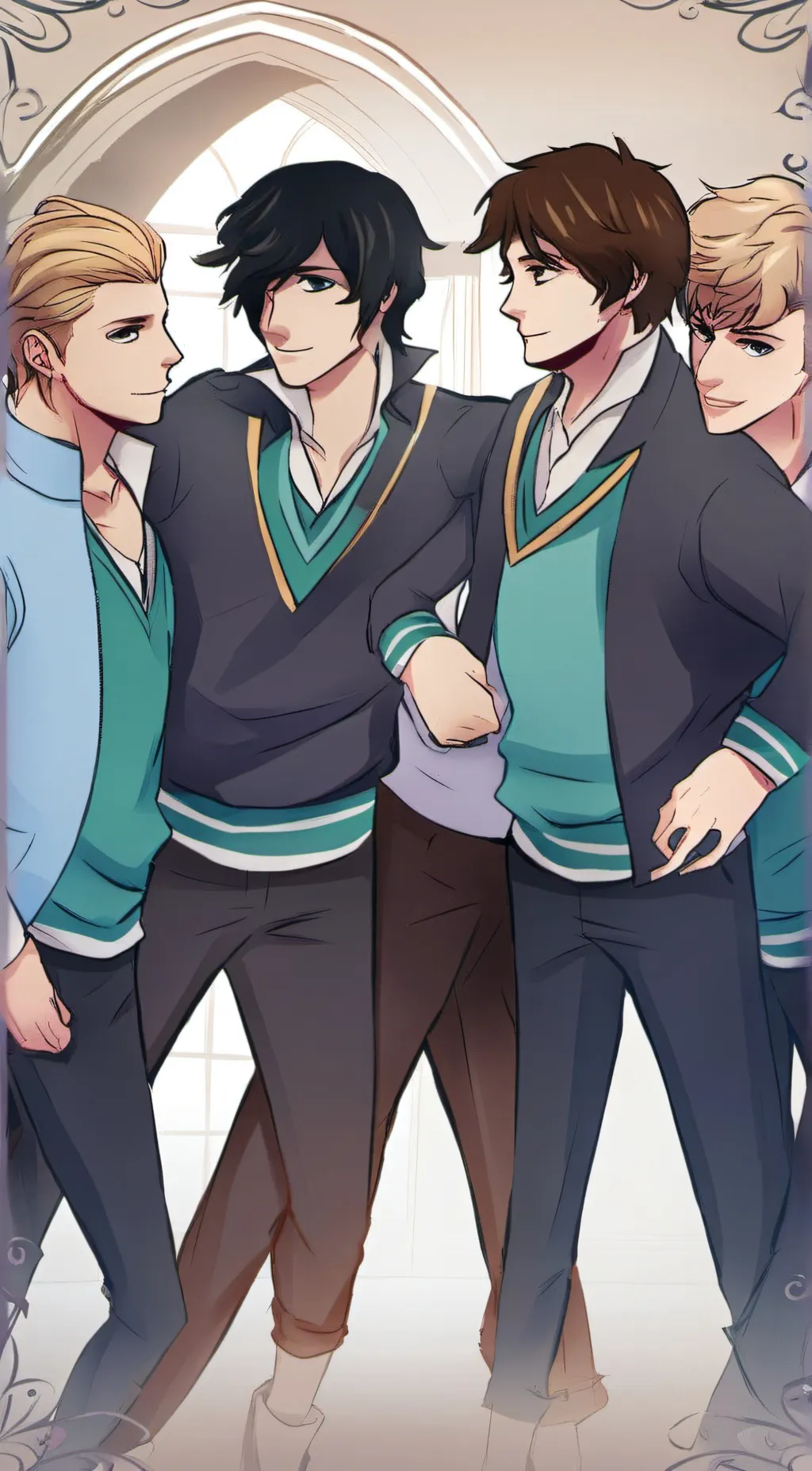 ai character: Slytherin Gang background