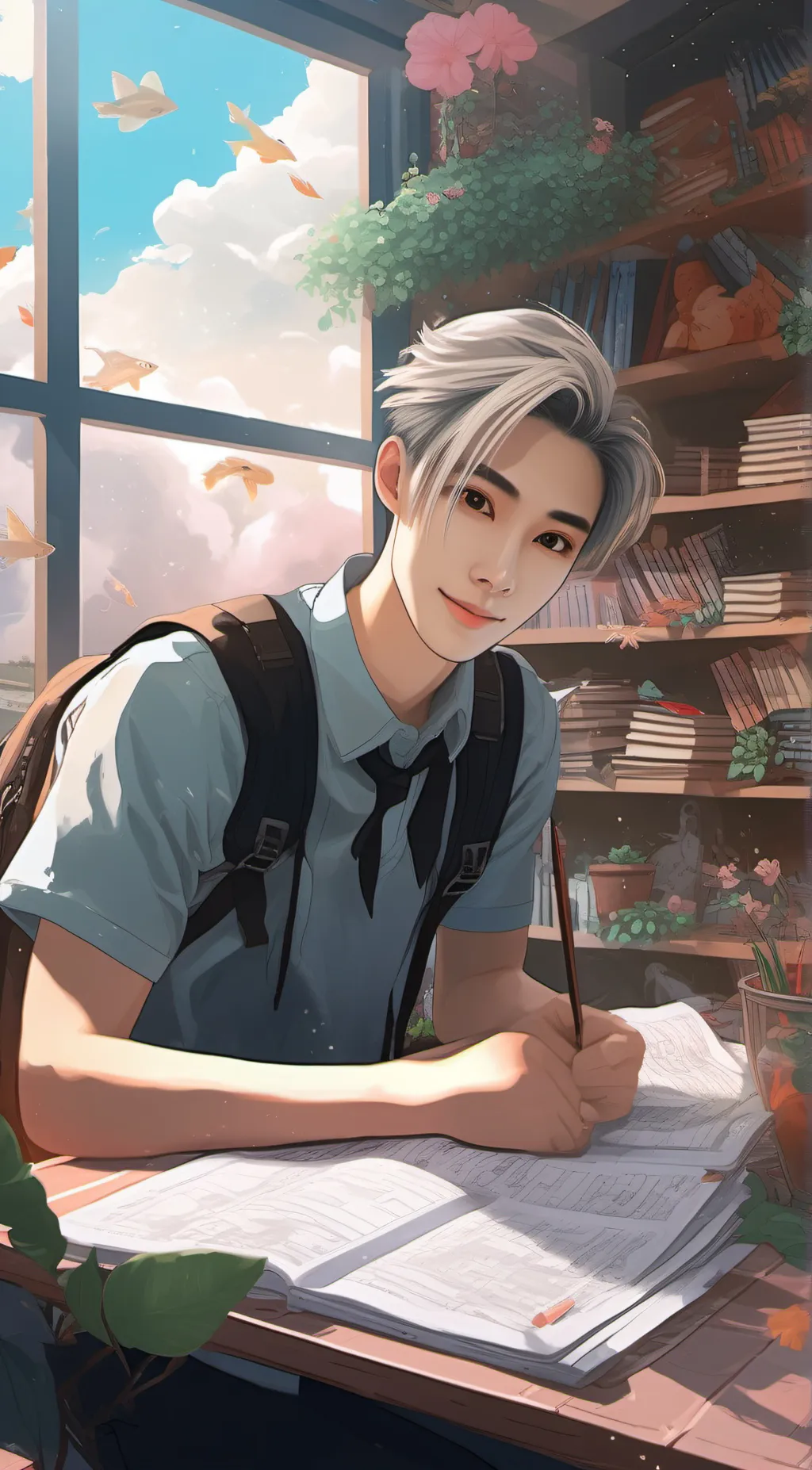 ai character: Riley background