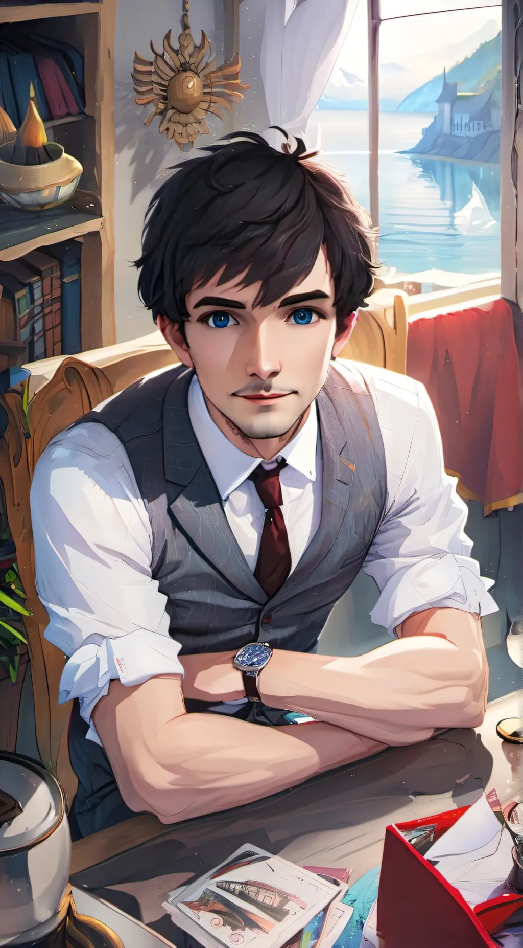 ai character: Leo Bobinksy background