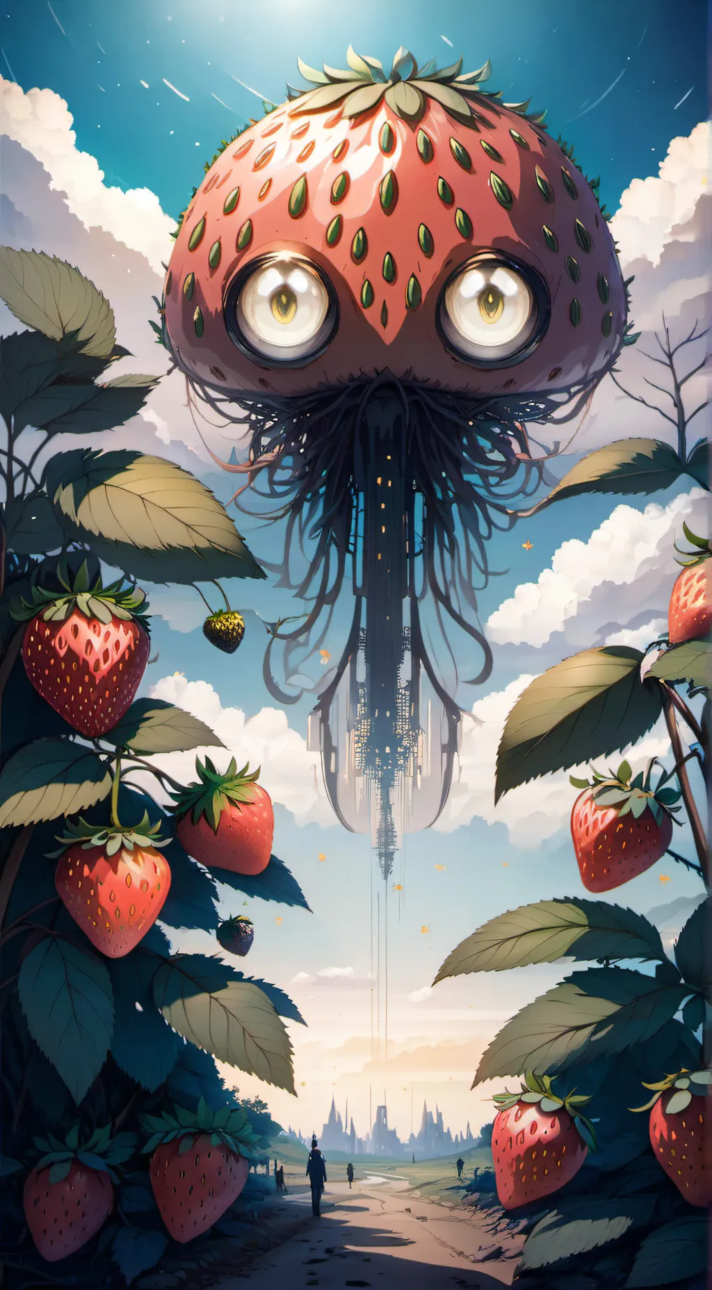 ai character: EldritchStrawberry background